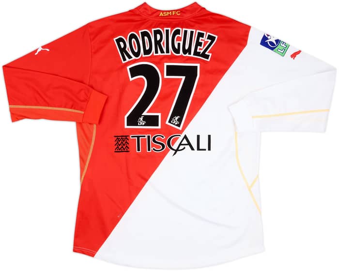 2002-03 Monaco Match Issue Home L/S Shirt Rodriguez #27