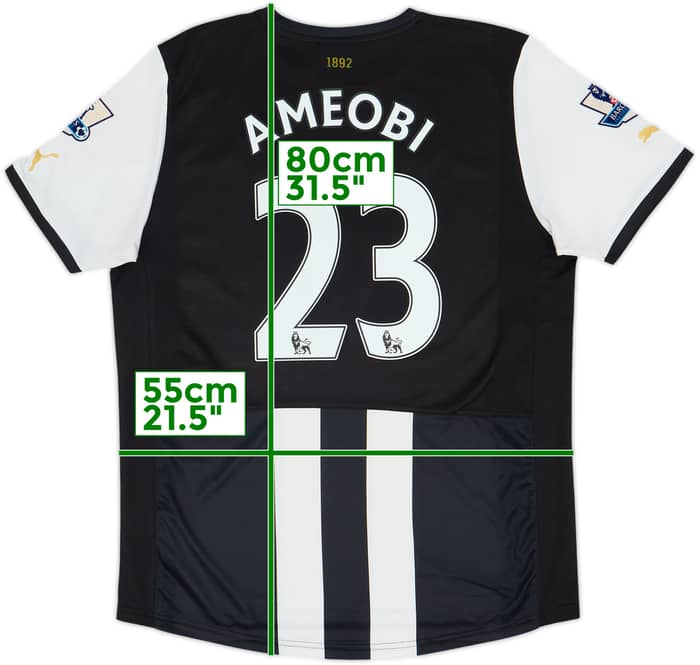2011 Newcastle Home Shirt Ameobi #23 - 6/10 - (L)