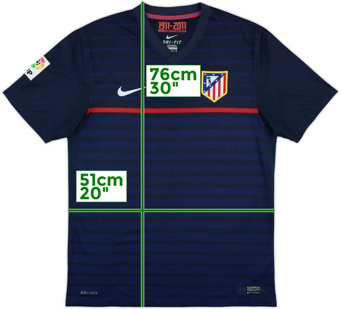 2011-12 Atletico Madrid Away Shirt - 7/10 - (M)