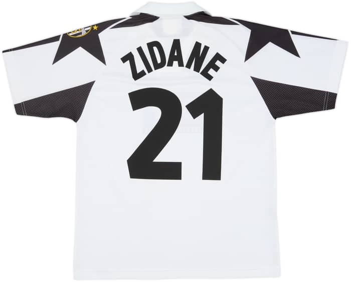 Camiseta de visitante básica del Juventus 1998-99 Zidane #21 - 9/10 - (L)