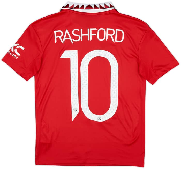 2022-23 Manchester United Home Shirt Rashford #10 - 8/10 - (M.Boys)