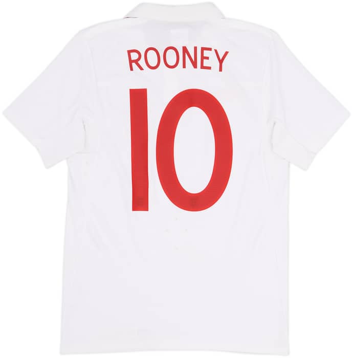2009-10 England 'South Africa' Home Shirt Rooney #10 - 8/10 - (S)