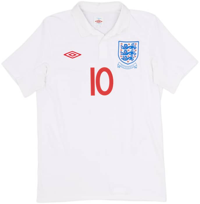 2009-10 England 'South Africa' Home Shirt Rooney #10 - 8/10 - (S)