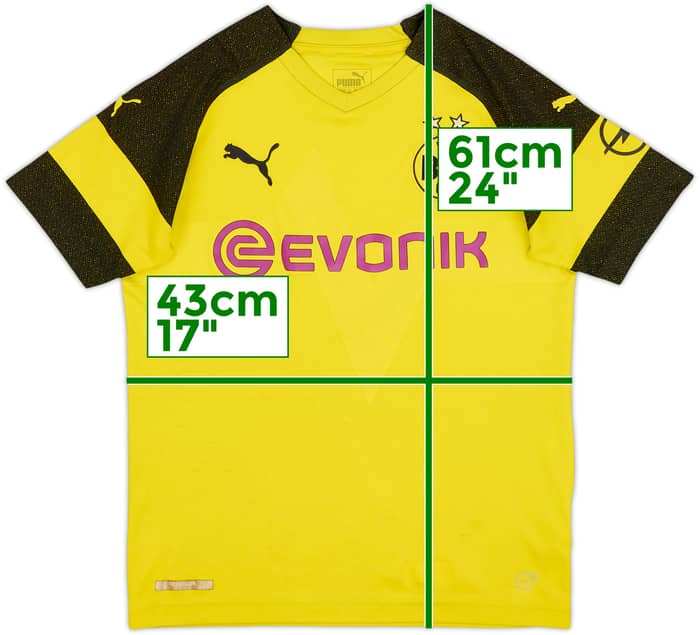 2018-19 Borussia Dortmund Home Shirt - 7/10 - (L.Boys)