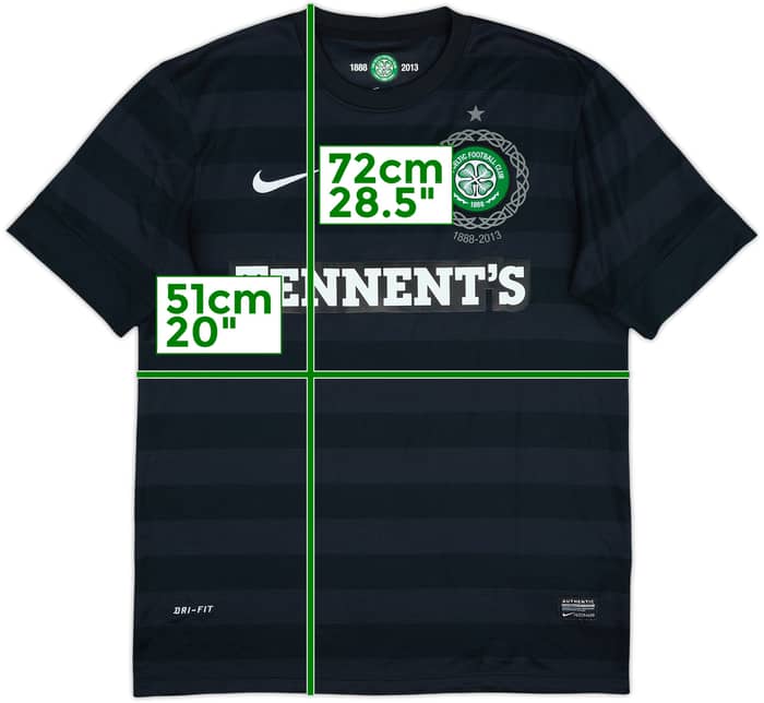 2012-13 Celtic '125º Aniversario' Camiseta de Visitante - 8/10 - (M)
