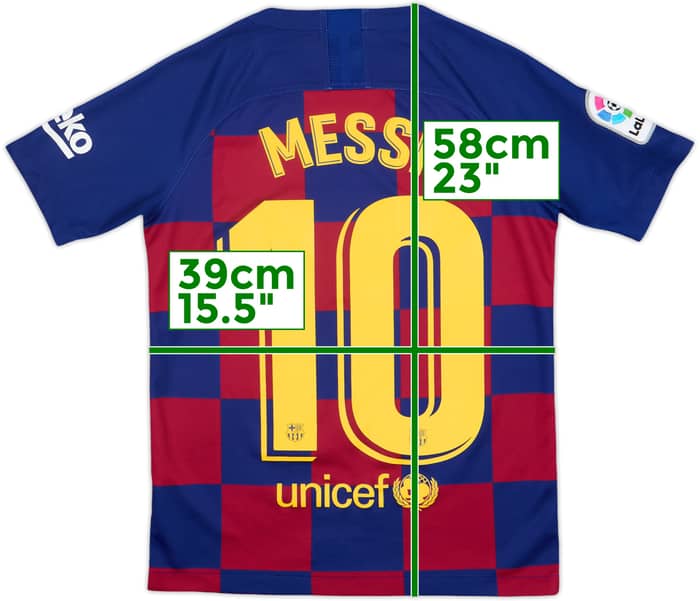 2019-20 Barcelona Home Shirt Messi #10 - 5/10 - (M.Boys)