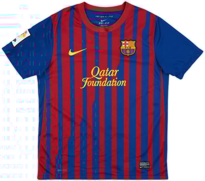 2011-12 Barcelona Home Shirt - 8/10 - (L.Boys)