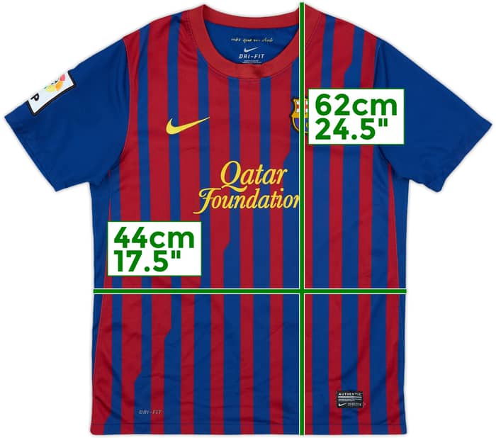 2011-12 Barcelona Home Shirt - 8/10 - (L.Boys)