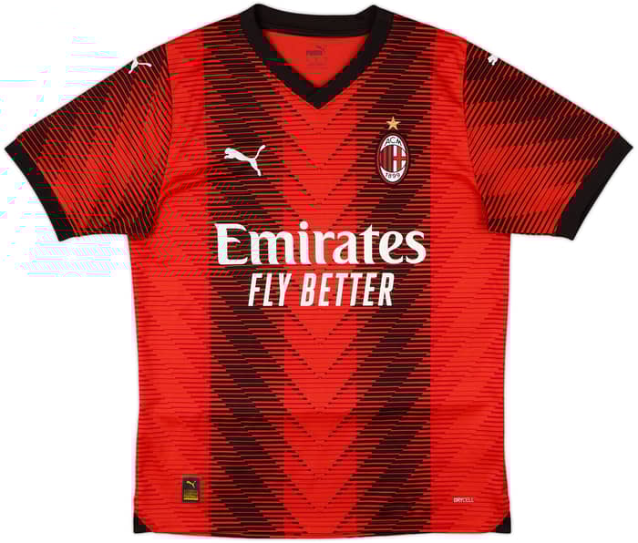 2023-24 AC Milan Home Shirt - 10/10 - (M)