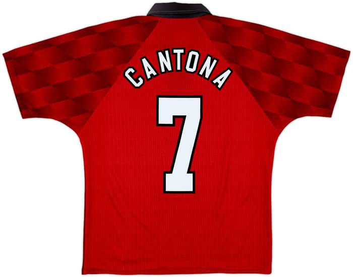 1996-98 Manchester United Home Shirt Cantona #7 - 6/10 - (M)