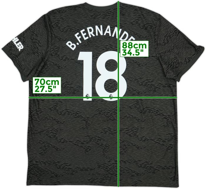 2020-21 Manchester United Away Shirt B.Fernandes #18 - 9/10 - (3XL)