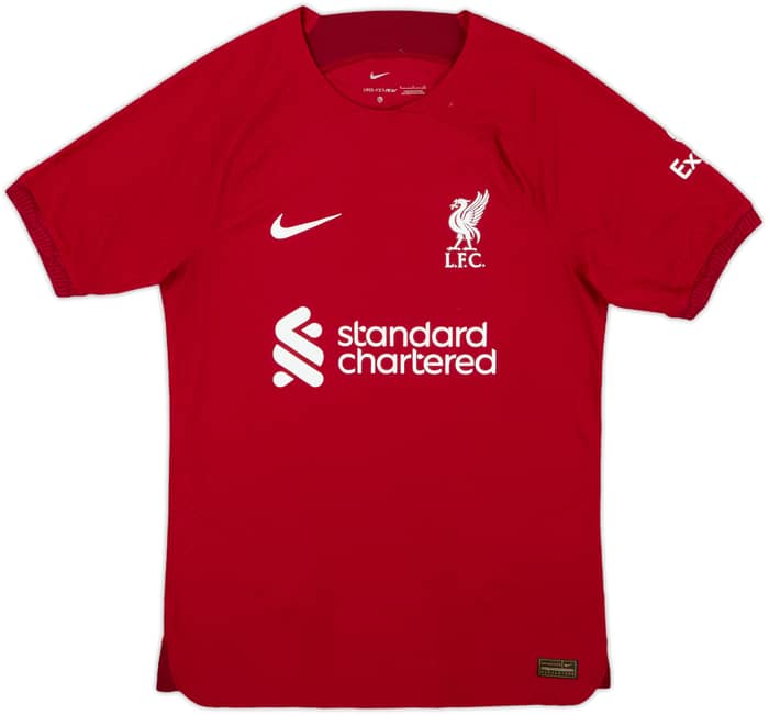 2022-23 Liverpool Authentic Home Shirt Virgil #4 - 8/10 - (S)