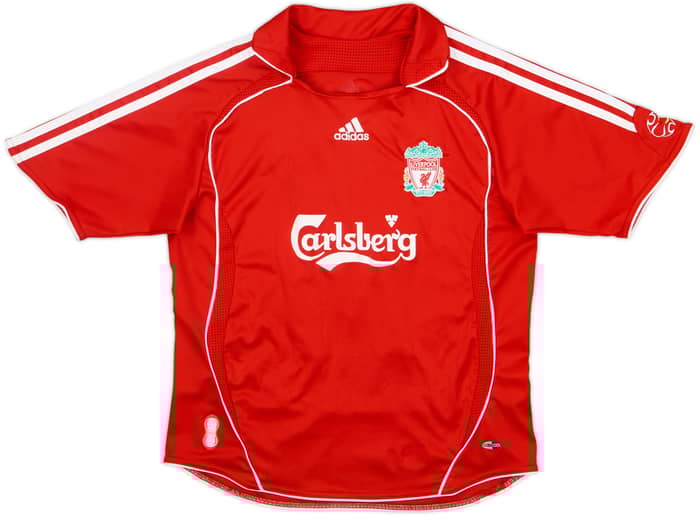 2006-08 Liverpool Home Shirt Alonso #14 - 7/10 - (L.Boys)