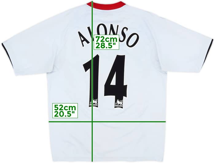 2005-06 Liverpool Away Shirt Alonso #14 - 5/10 - (L)