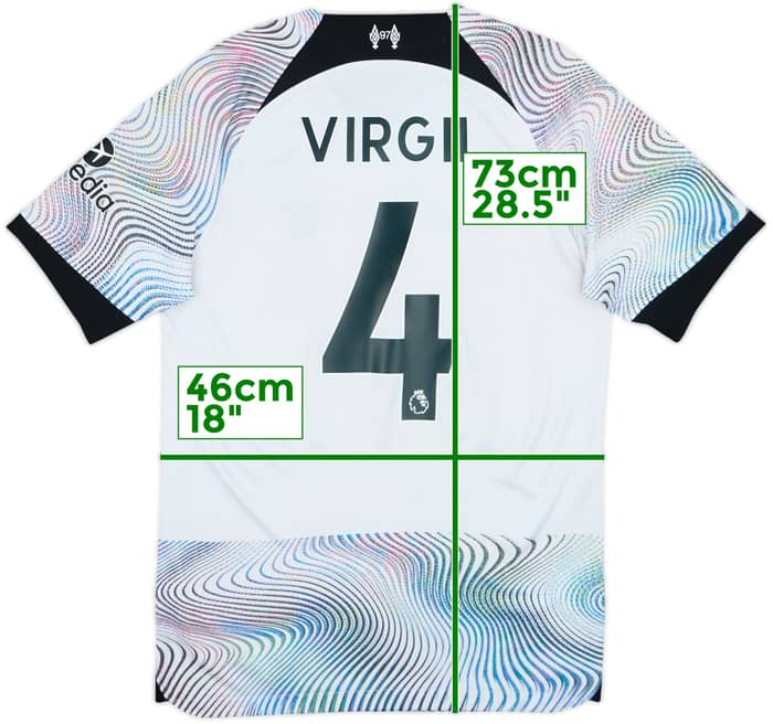 2022-23 Liverpool Away Shirt Virgil #4 - 8/10 - (S)