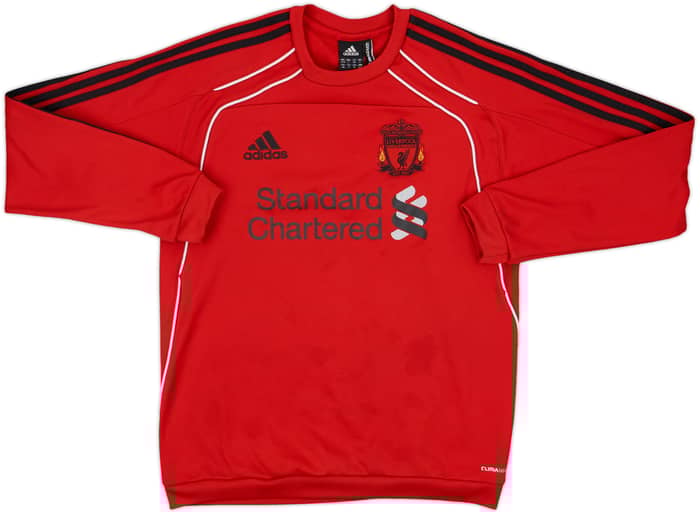 2010-11 Liverpool adidas Sweat Top - 8/10 - (S)