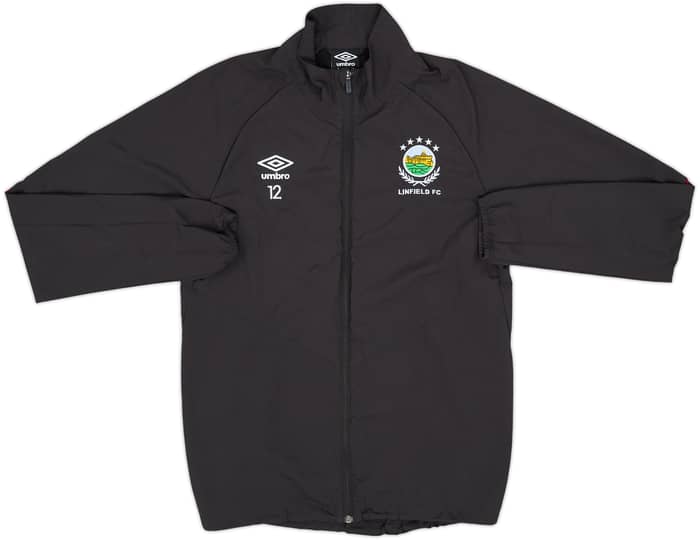 2019-20 Linfield Player Issue Umbro Track Jacket #12 - 8/10 - (M)