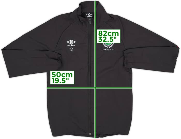 2019-20 Linfield Player Issue Umbro Track Jacket #12 - 8/10 - (M)