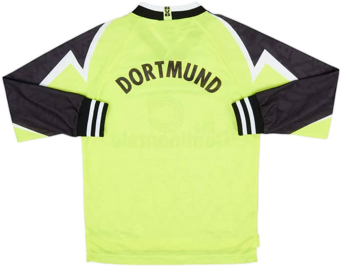 1995-96 Borussia Dortmund Home L/S Shirt - 8/10 - (M.Boys)