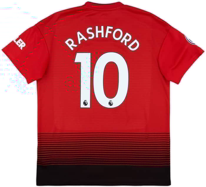2018-19 Manchester United Home Shirt Rashford #10 - 8/10 - (L)