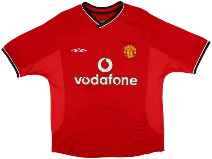 2000-02 Manchester United Home Shirt Beckham #7 - 6/10 - (Y)