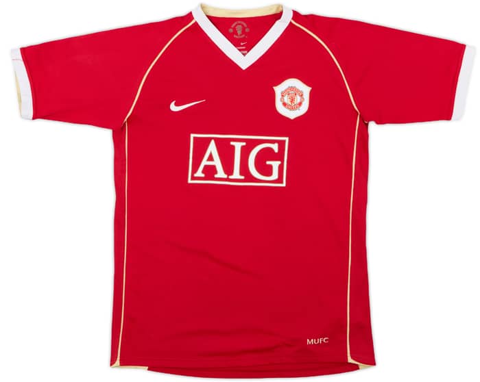 2006-07 Manchester United Home Shirt - 5/10 - (XL.Boys)