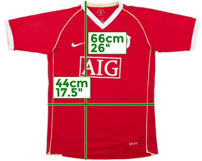 2006-07 Manchester United Home Shirt - 5/10 - (XL.Boys)