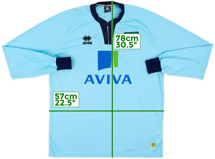 2013-14 Norwich GK Shirt #1 - 8/10 - (XXL)