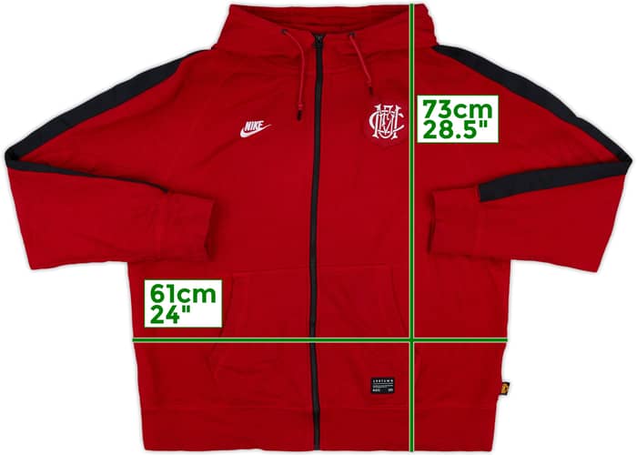 2014-15 Manchester United Nike Hooded Sweat Top - 9/10 - (XL)