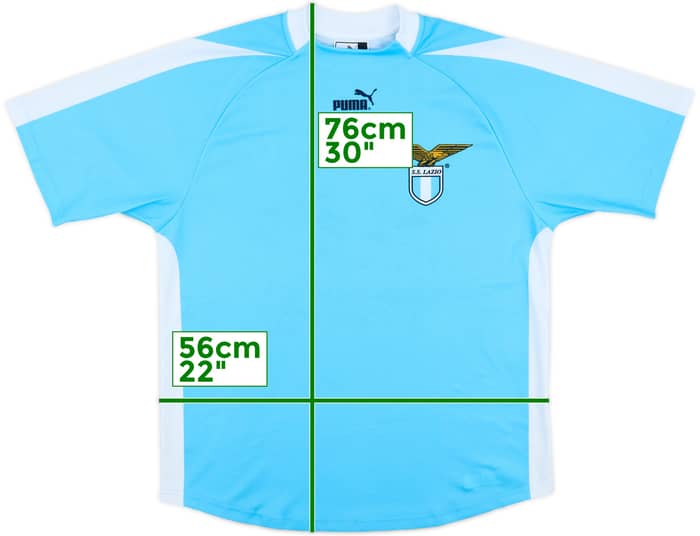 2003-04 Lazio 'Signed' Basic Home Shirt - 8/10 - (M)