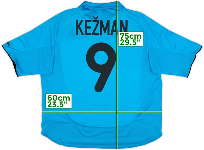 2001-02 PSV Away Shirt Kezman #9 - 8/10 - (L)