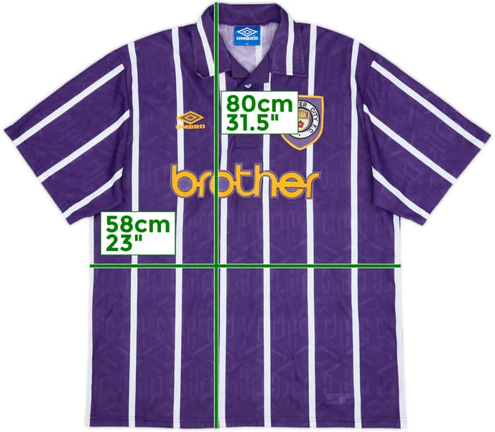 1993-94 Manchester City Away Shirt - 8/10 - (XL)