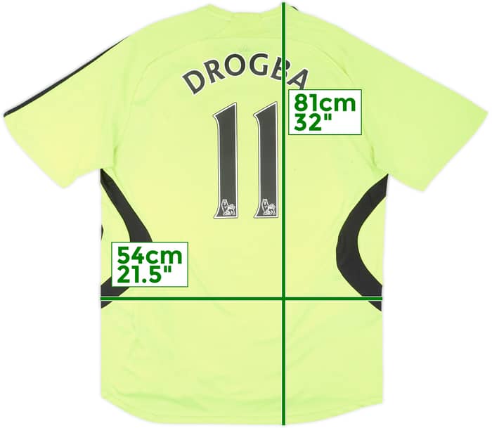 2007-08 Chelsea Away Shirt Drogba #11 - 5/10 - (L)