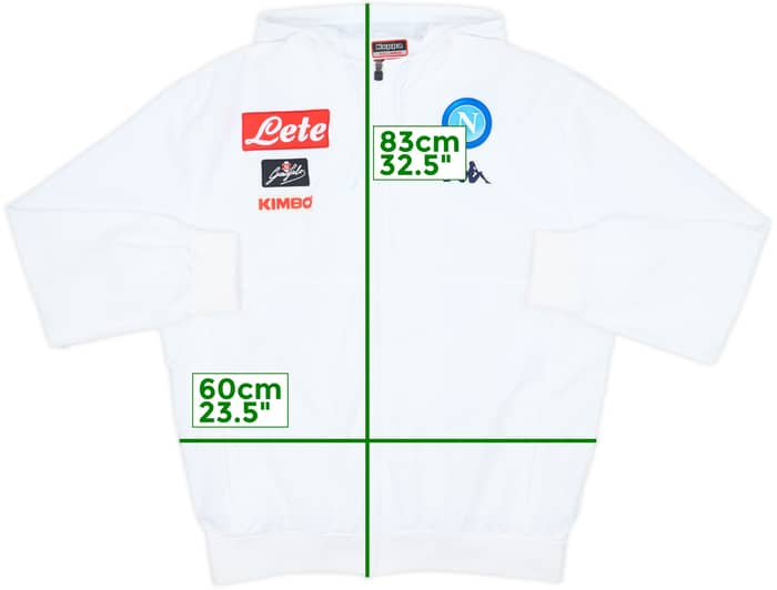 2017-18 Napoli Kappa Hooded Rain Jacket - 9/10 - (3XL)