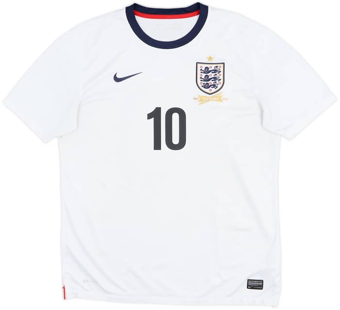 2013 England 150th Anniversary Home Shirt Rooney #10 - 7/10 - (L)
