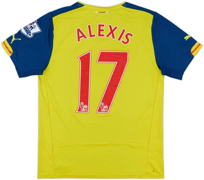 2014-15 Arsenal Away Shirt Alexis #17 - 5/10 - (M)