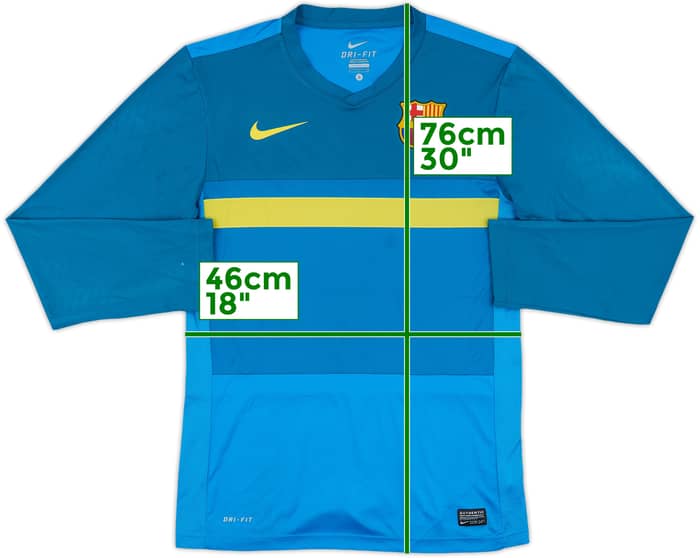 2011-12 Barcelona Nike Training L/S Shirt - 8/10 - (S)