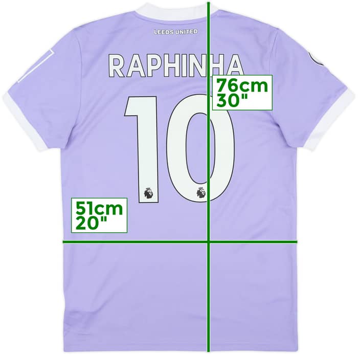 2021-22 Leeds United Third Shirt Raphinha #10 - 8/10 - (M)