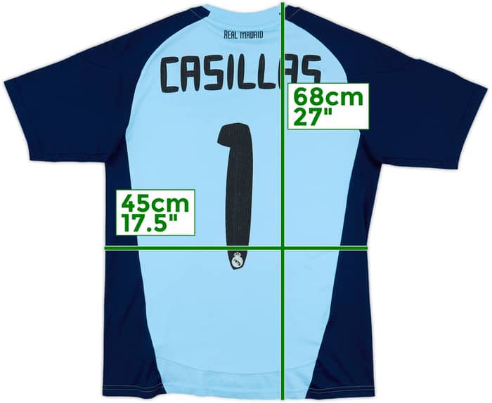 2010-11 Real Madrid GK Shirt Casillas #1 - 7/10 - (L.Boys)