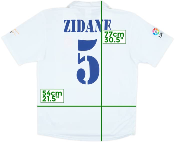 2002-03 Real Madrid Centenary Home Shirt Zidane #5 - 7/10 - (M)