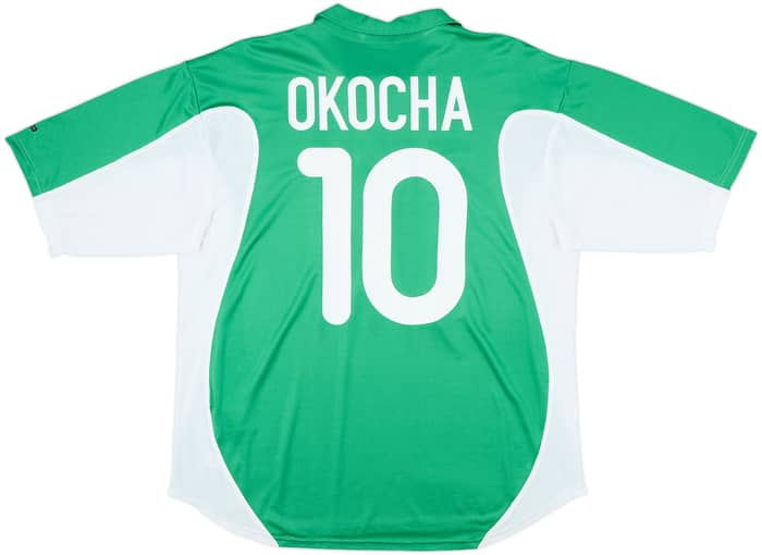 2000-01 Nigeria Home Shirt Okocha #10 - 9/10 - (L)