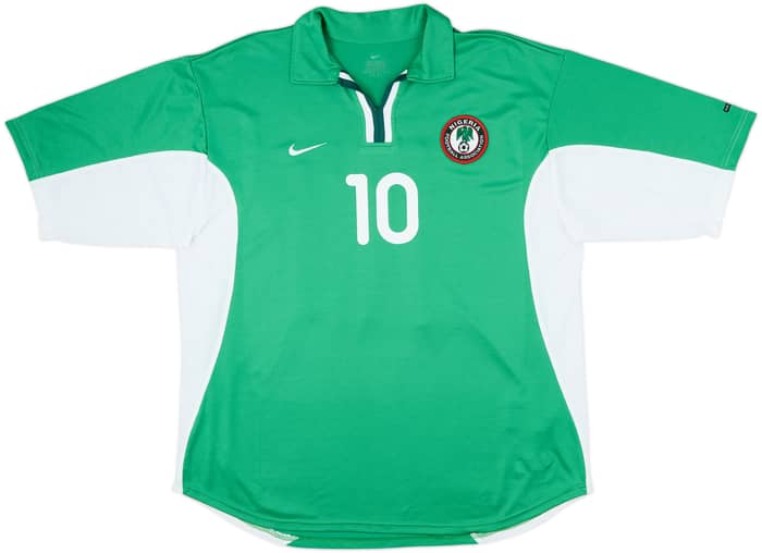 2000-01 Nigeria Home Shirt Okocha #10 - 9/10 - (L)