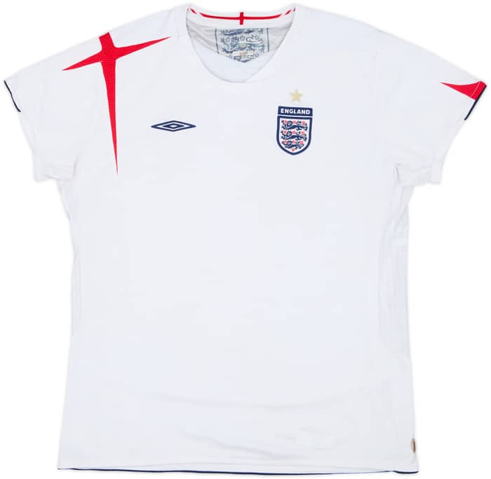 2005-07 England Home Shirt - 5/10 - (Women's L)