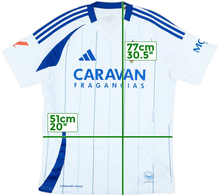 2024-25 Real Zaragoza Home Shirt - 10/10 - (L)