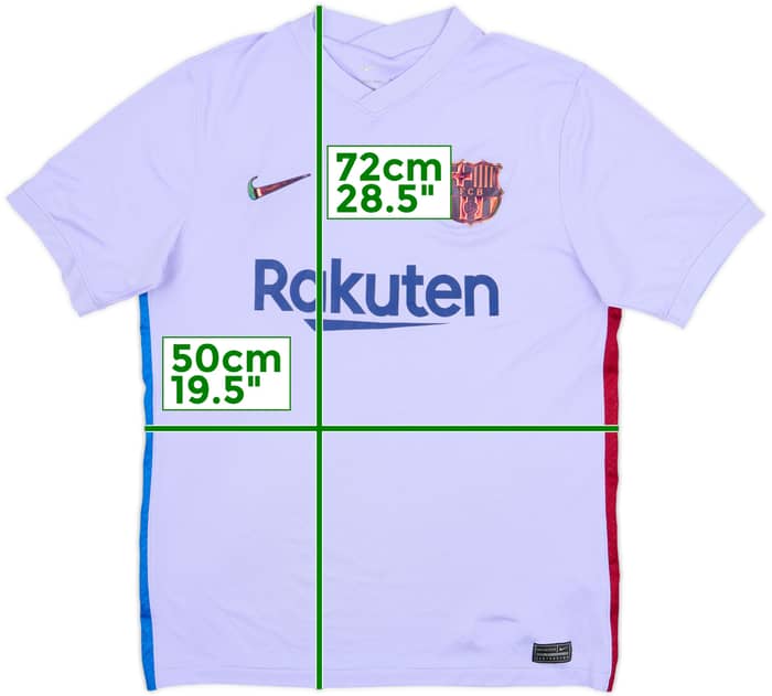2021-22 Barcelona Away Shirt - 4/10 - (M)