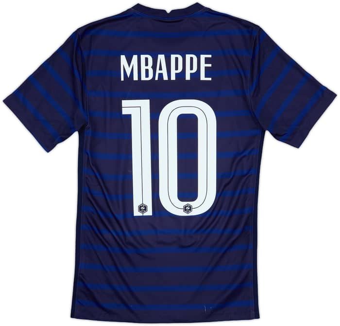 2020-21 France Home Shirt Mbappe #10 - 6/10 - (XS)