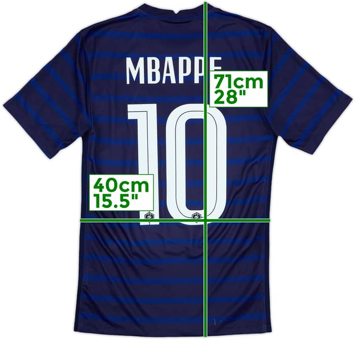2020-21 France Home Shirt Mbappe #10 - 6/10 - (XS)