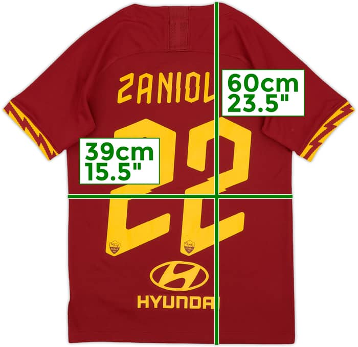 2019-20 Roma Home Shirt Zaniolo #22 - 7/10 - (L.Boys)
