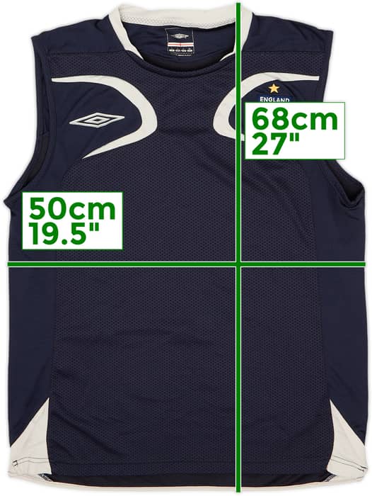 2004-06 England Umbro Training Vest - 7/10 - (L)