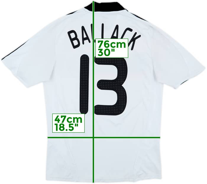 2008-09 Germany Home Shirt Ballack #13 - 6/10 - (S)